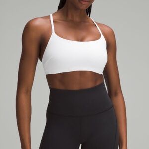 Lululemon Athletica Wunder Train Strappy Bra in White C/D Cup